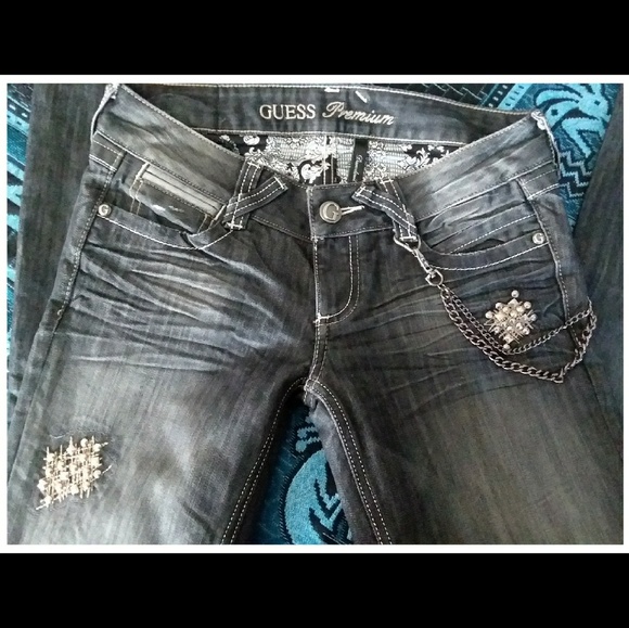 GUESS PREMIUM DAREDEVIL Bootcut jeans..$FIRM - Picture 3 of 7